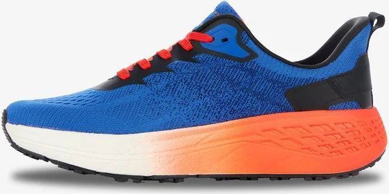 Adidași pentru bărbați JACQUARD 609046- Albastru/portocaliu