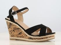 Sandale casual pentru femei ESPADRILLE LOW SHOES - negru