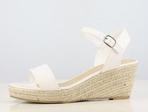 Sandale casual pentru femei Espadrille Low Shoes - alb